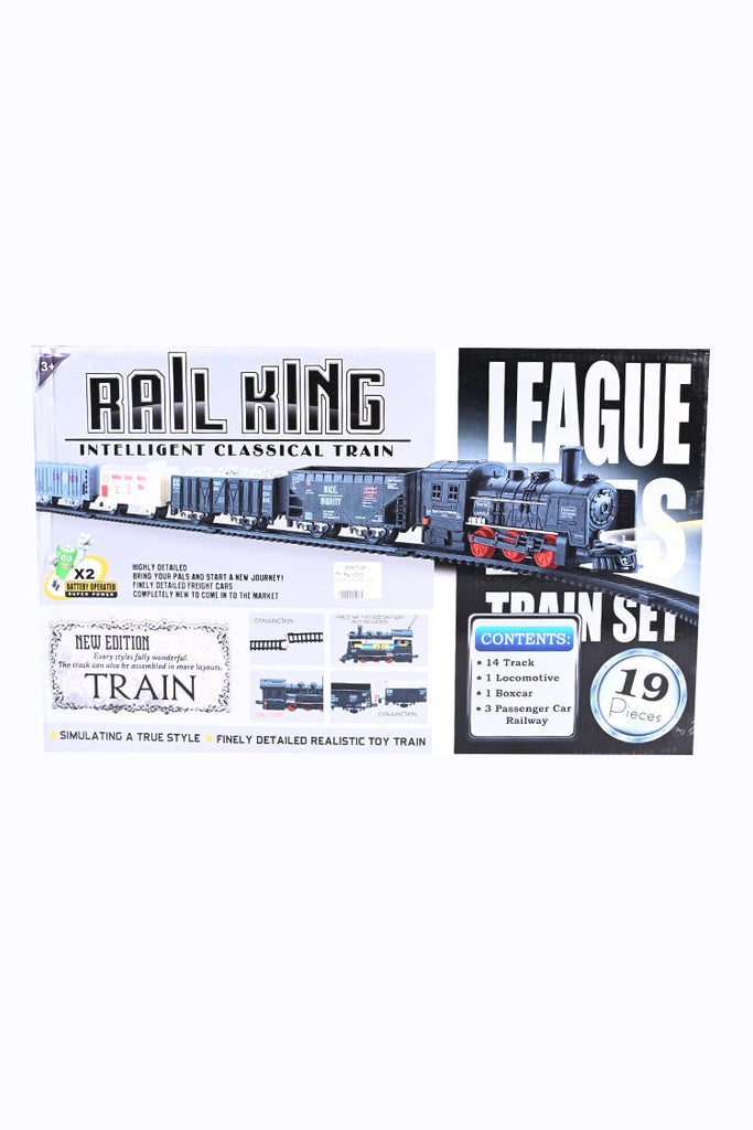 Picture of Rail King Intelligent Classical Train Set 19 Pcs - by Raja Sahib Kids