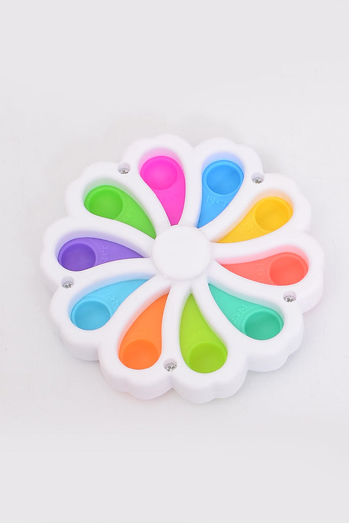 Picture of Spinner Floral Shape Rainbow Pop It - by Raja Sahib Kids