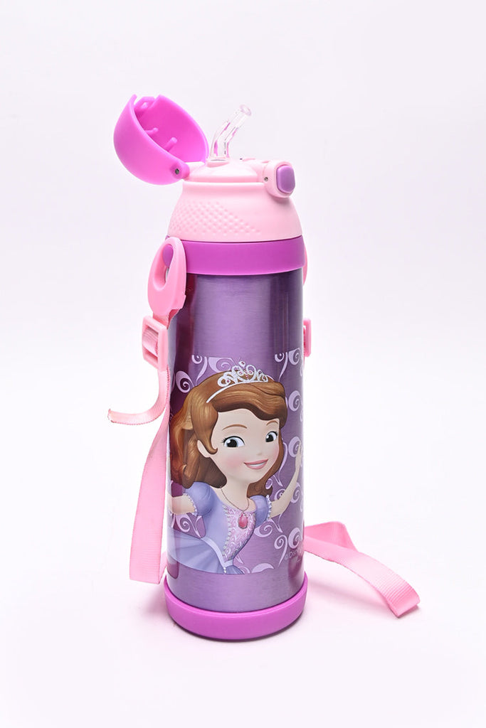 Picture of Water Bottle With Straw - Sofia The First - by Raja Sahib Kids